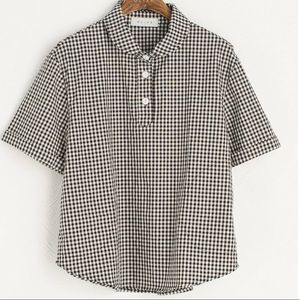 Olive Clothing Harri Gingham Shirt, Black